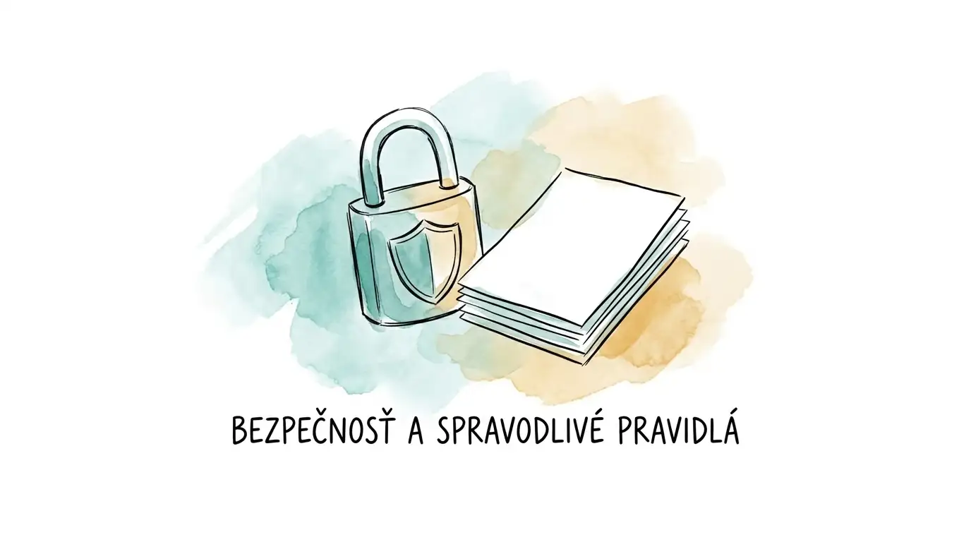 Zámok, štít a dokumenty ako symbol ochrany pravidiel